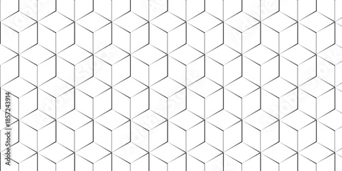 Structure geometric tile stripe square cube decorative thin minimal wallpaper. repeat creative element mosaic ornament vintage monochrome hexagon type gradient liner background.