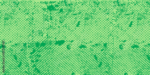 Bright turquoise and green pop art retro background with halftone in comics style vector illustration eps10