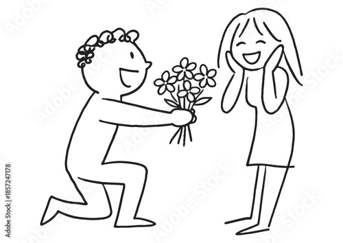 Hand-drawn line art, doodle sketch, art book illustration