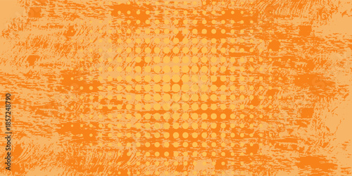 Warm orange yellow gradient background. Autumn color blurred wallpaper. Fall smooth gradation backdrop for banner, poster, leaflet, brochure, booklet. Vector abstract fiery template overlay