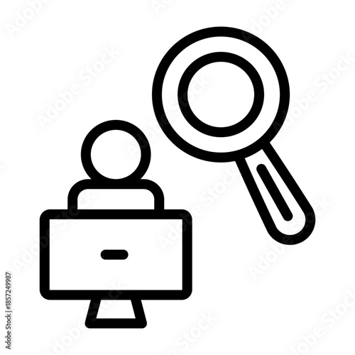 Requirement Analysis Vector Line Icon Design