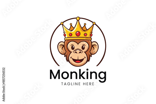 Elegant Gold Crown Royal Emblem Luxury Vector logo template