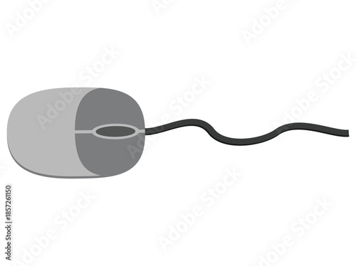 Hand Drawn Computer Mouse Cable 
