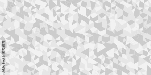 Abstract low polygon paper design. white and gray pattern square background. Geometric print composed of triangles. white triangle tiles pattern mosaic wallpaper background.