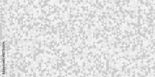 Abstract low polygon cubic white, gray design. vector poly triangle texture geometric pattern triangular. geometric wall tile metal cube background triangle wallpaper design.