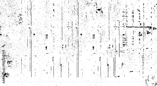 Abstract texture of grunge white and black scratches and cracks, Chaotic grunge ink particles. Abstract texture with grain and stain.