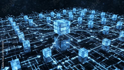Decentralized Data Network Connecting Futuristic Blockchain Cubes