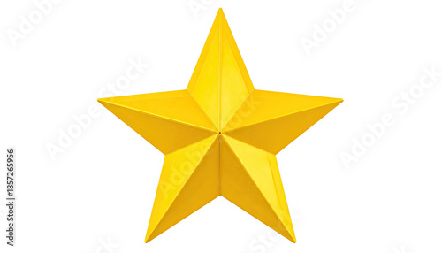A five-pointed golden star against a black background