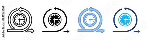 Iterative icon set multiple style collection