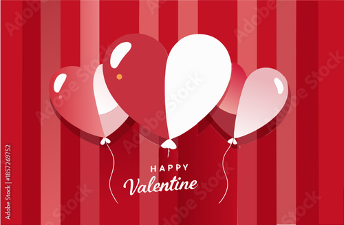 Valentine s day heart balloons