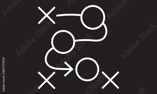 soccer tactics icon set .Symbol isolated white background. vector illustration. color editable.