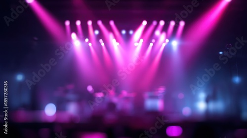 Stage lights blur