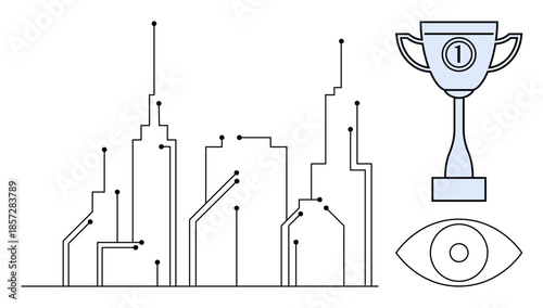 Smart city technology. Smart city network connections effective data integration and innovative urban planning. Smart city innovation efficiency and growth. For urban development, technology designs