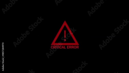 The critical warning in the black background.