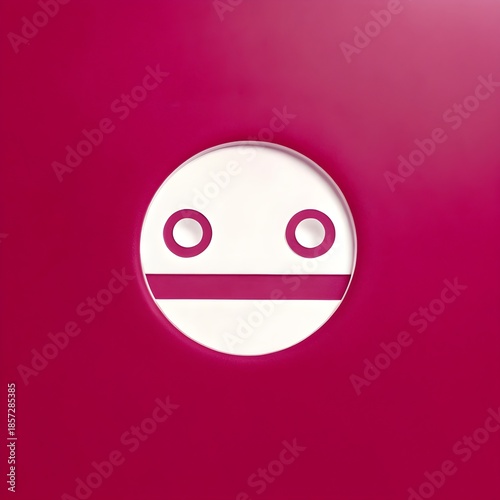 original meme face with straight horizontal mouth and half-open tired eyes, sarcastic blank stare reaction, subtle irony expression, clean minimal line drawing, white background