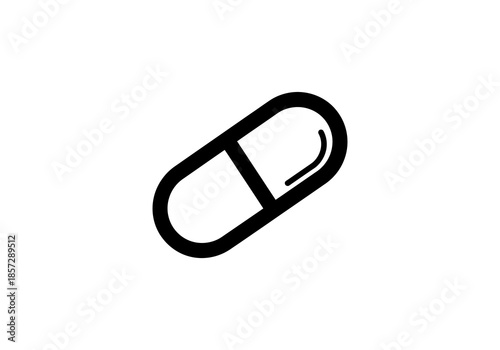 pill capsule isolated on white background