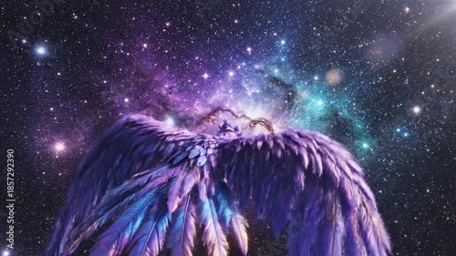 Cosmic Phoenix Soaring Through the Nebula - A Celestial Journey.