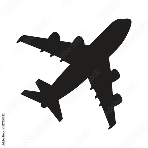 airplanes vector icon on white background, airplane vector Illustration.
