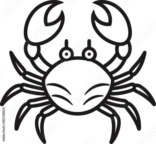 Crab isolated on white