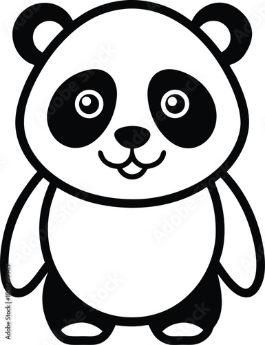 panda outline icon