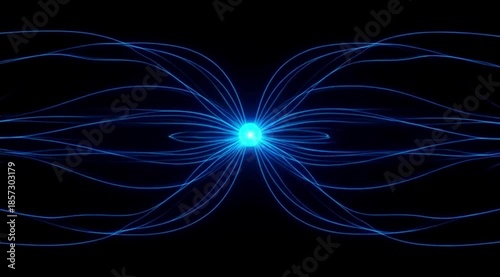 Electric Field Line Radiation from a Point Charge – Scientific 3D Physics Animation