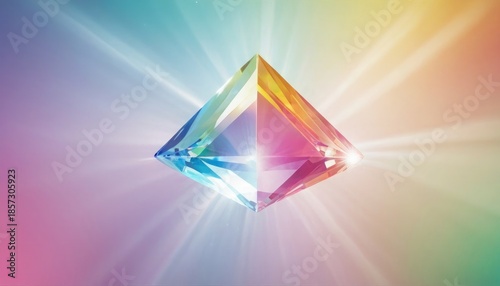 Colorful rainbow light png. Crystal flare and shiny prism reflection with optical sparkles. Transparent overlay for bright glass effect or abstract jewelry background. 1