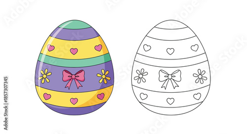 Colorful Easter Eggs: Decorated Easter eggs showcase vibrant hues and intricate patterns, embodying the spirit of spring and the celebration of renewal.