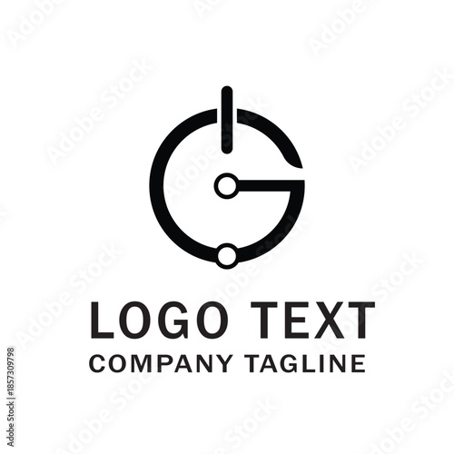 g or g  lettet logo design 