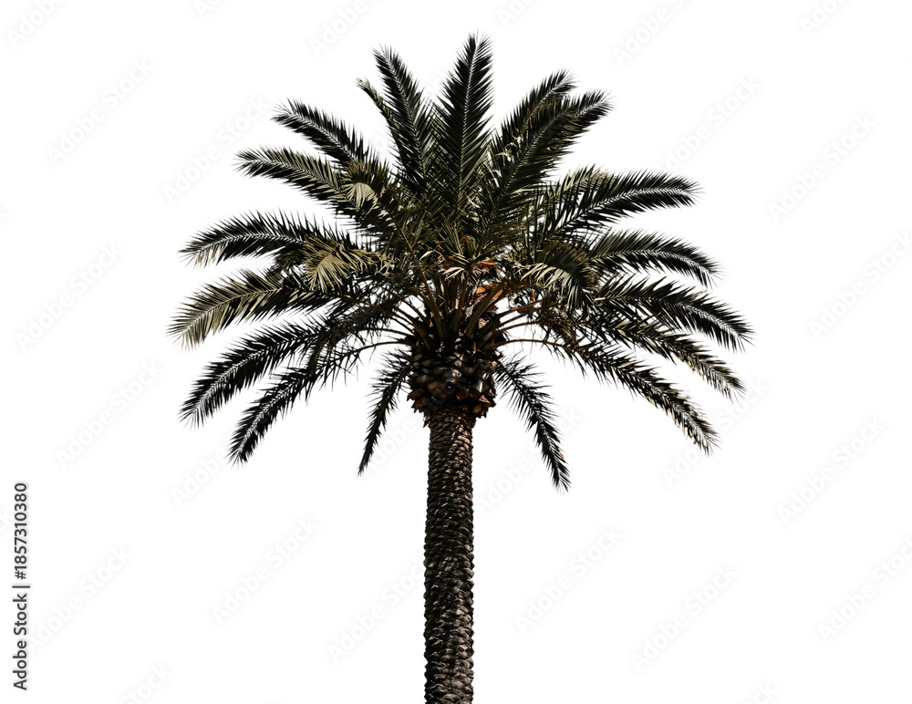 Obraz premium Tall Palm Tree With Detailed Fronds
