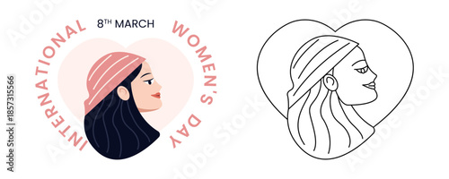 Happy international womens day celebration vector art for empowerment equality and inspiration