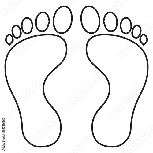 Human Footprints Outline