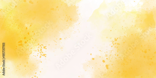 Soft yellow watercolor background for your design.