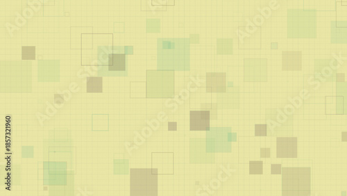 Pastel Geometric Squares Background with Transparent Overlapping Boxes on Grid