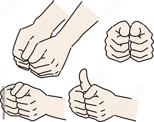 「いっせーので」の手