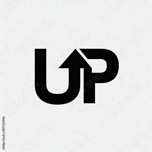UP arrow logo design representing growth