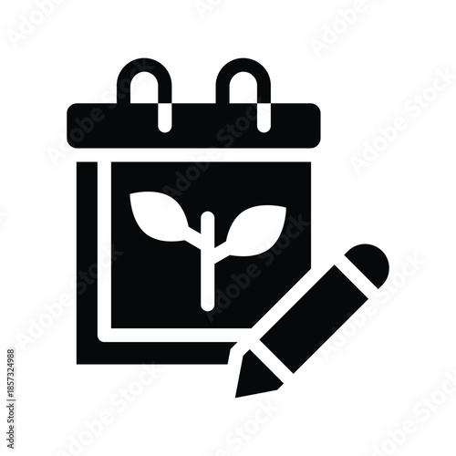  organic content glyph icon illustration vector graphic.eps