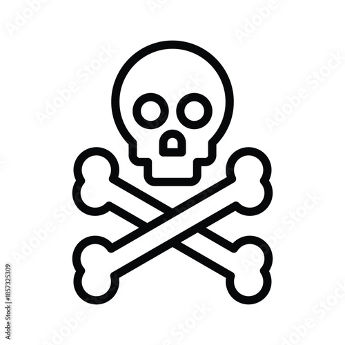 Skull bones icon
