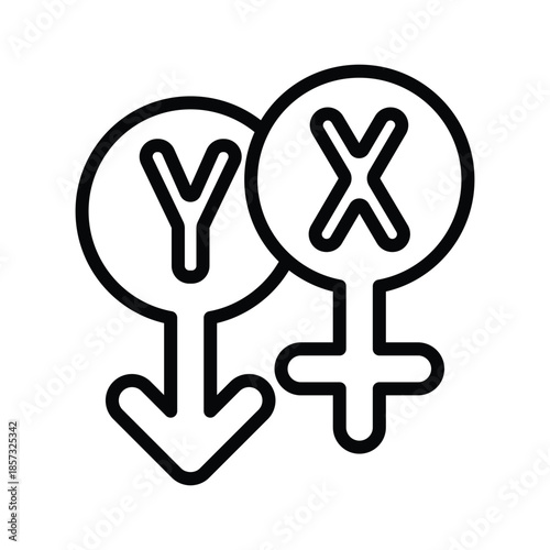 X Y Chromosome icon
