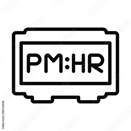 PM hour icon