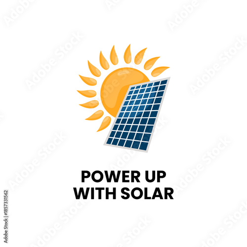 Solar panel power plant renewable energy sustainable energy generation with windmill wind fans electricity system