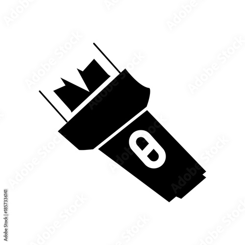 electroshock tools glyph icon illustration vector
