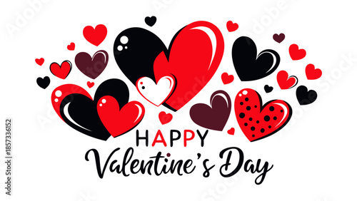 Celebrate valentine's day with hearts