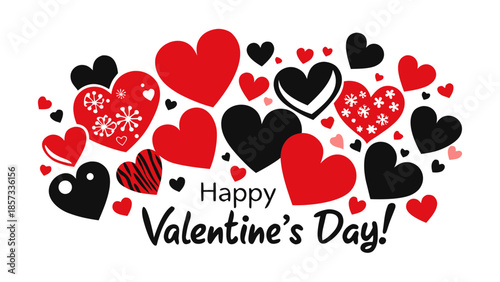 Celebrate valentine's day with hearts