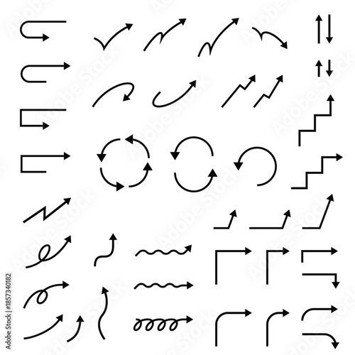 シンプルなやじるし