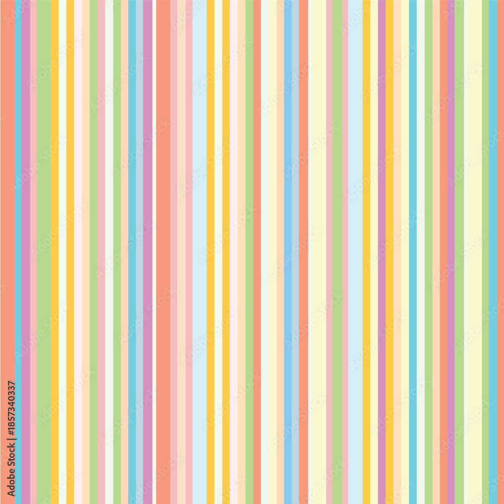 Obraz premium Colorful Vertical Stripes Seamless Vector Pattern Background