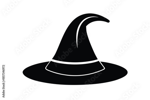 wizard hat vector icon silhouette