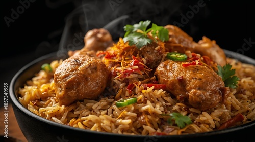 Authentic Chicken Biryani with Aromatic Basmati Rice