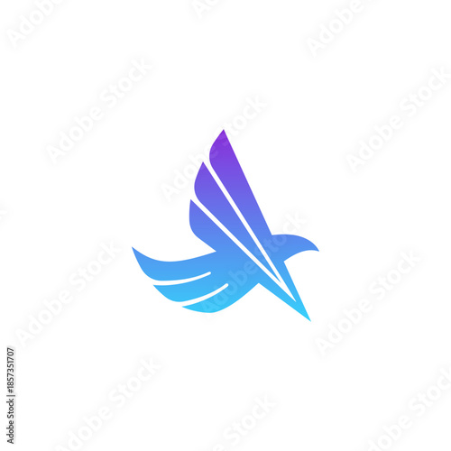 Free Download Air travel logo icon design with bird, eagle element for travel agency, transport, logistics delivery logo - GFXLoad