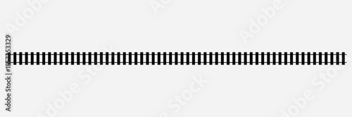 Railroad Tracks and Sleepers icon. Editable stork. EPS 10