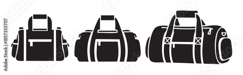 Travel bags and luggage collection featuring various styles of backpacks and duffel bags, perfect for journeys, sports, and daily use.